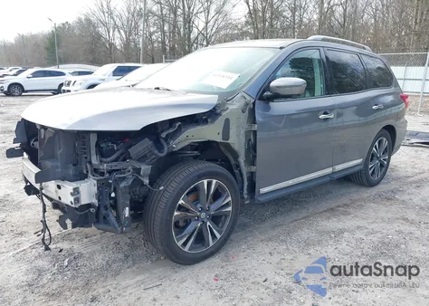2017 Nissan Pathfinder Platinum z USA, uszkodzony, nr VIN 5N1DR2MM3HC623246